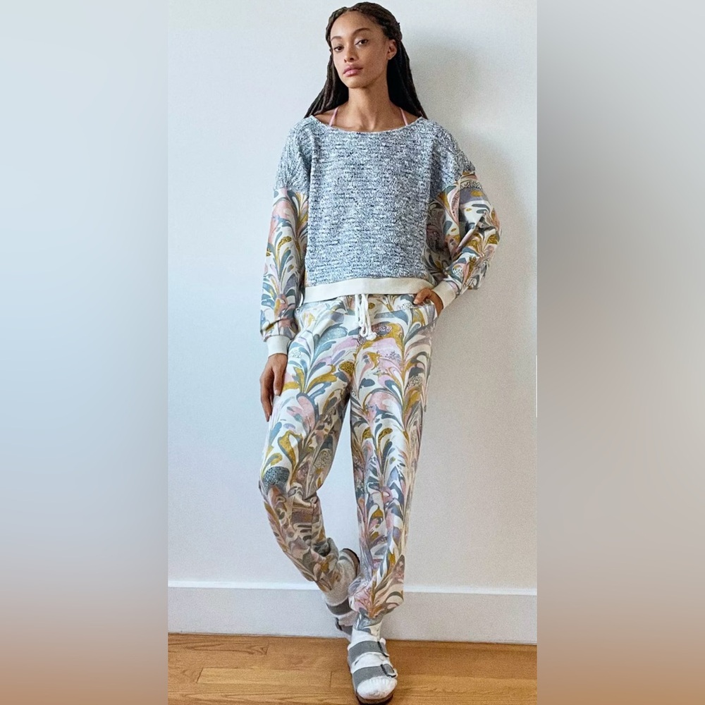 - NWT  Anthropologie Flora Printed Joggers and top-S